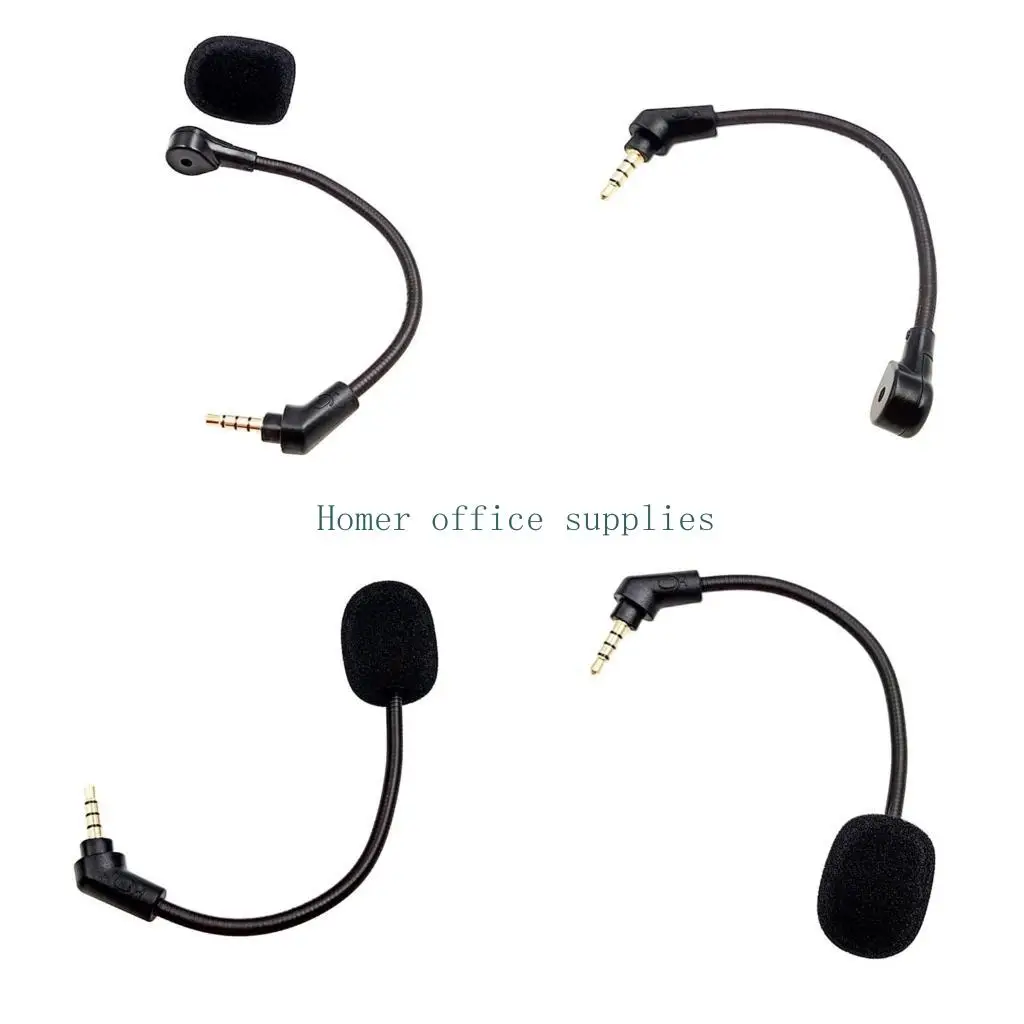 K43B Detachable Microphone Mic for HyperX Cloud Flight / Flight S Wireless Gaming Headsets Noise Cancelling Mic 3.5mm