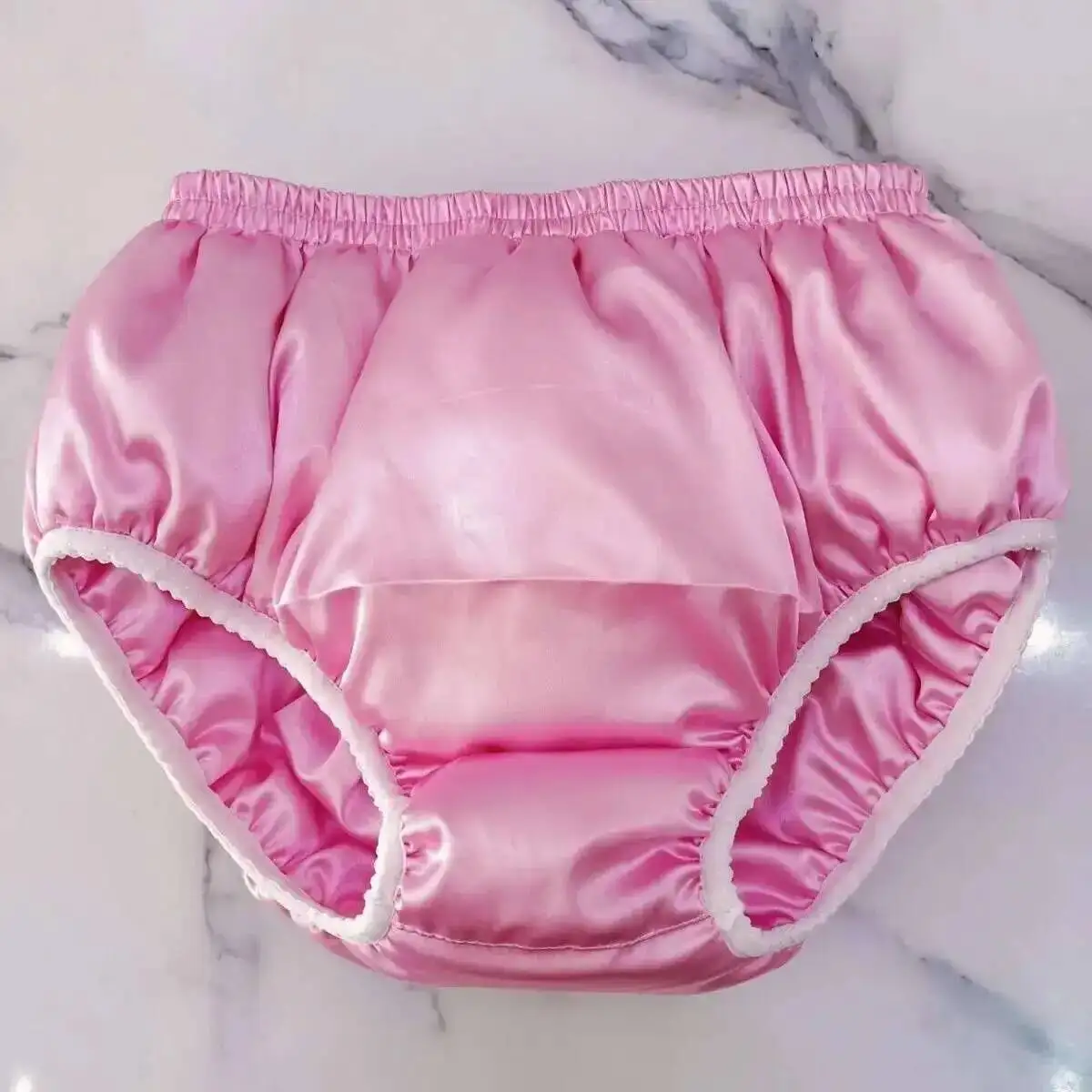 

Autumn Winter Glossy Thin Cotton Ice Silk Satin Lingerie Panties Plus Size Underwear Sexy Briefs