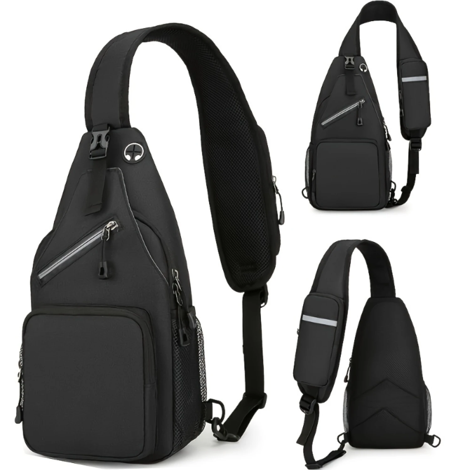 Mochila leve crossbody para mulheres e homens – bolsa de ombro grande para caminhadas e viagens