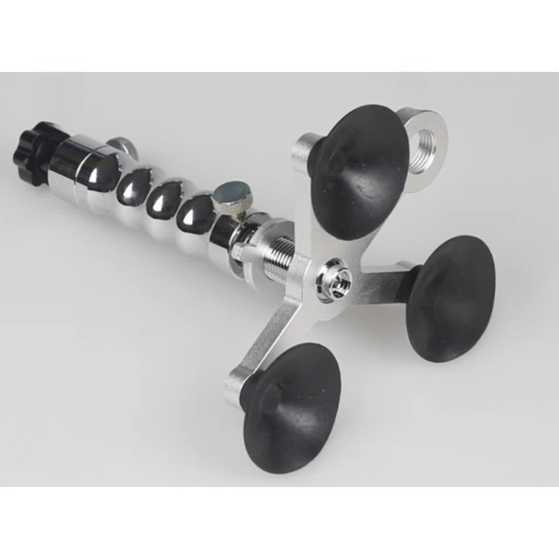 Automotive glass repair tool, vacuum pump, glue injector