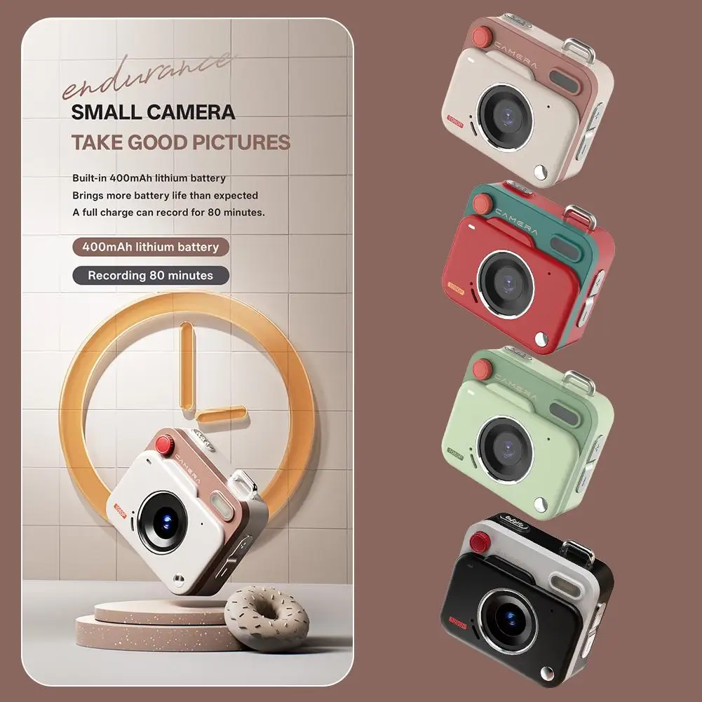 Llavero de cámara portátil con cámara digital, cámara Ultra Mini HD impermeable Mini DV, el mejor regalo para amigos, compañeros de clase y niños