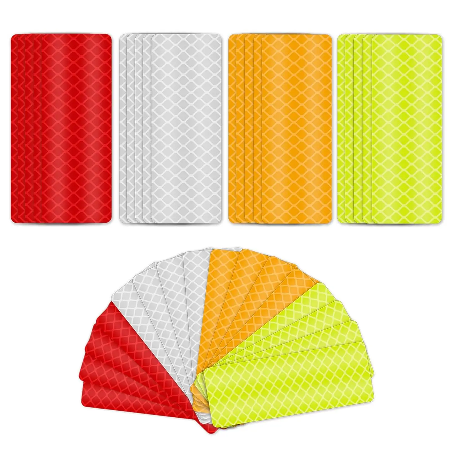 

36 шт. светоотражающих наклеек, водонепроницаемая защитная лента для ночной езды, прогулок, автомобиля, велосипеда, мотоциклетного шлема