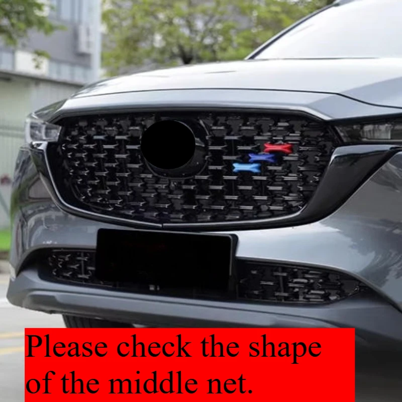 For CHANGAN Mazda CX-5 2022-2025 Grille Three-color Trim Strip Front Grid Patch Exterior Parts Racing Grills Accessories
