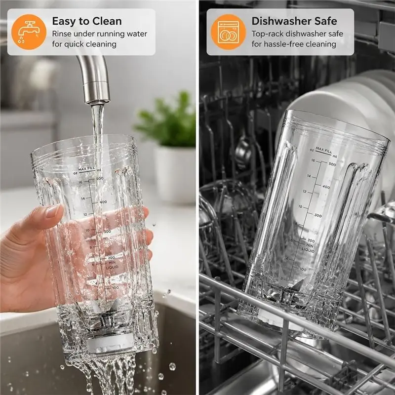 [NEW!A67Z】 Replacement Cup For Ninja Blast Max Portable Blender BC251, 22Oz Crystal-Clear And Shatter-Resistant. 22Oz Cup