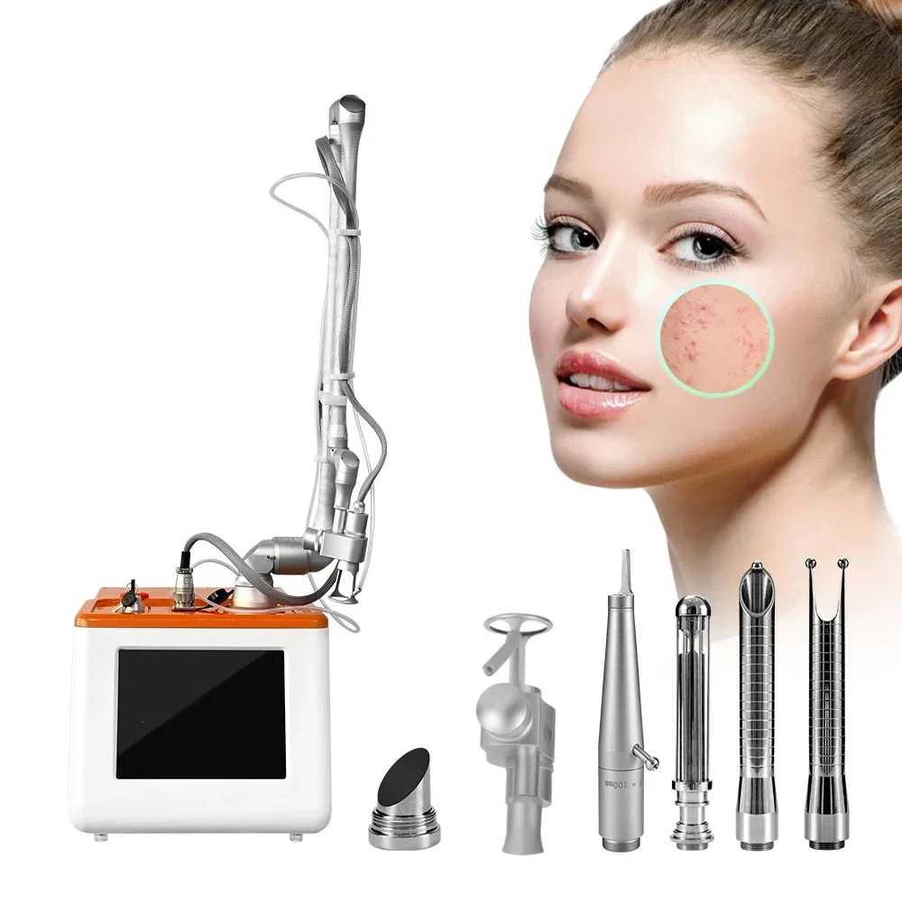 Fractional CO2 Laser Skin Resurfacing Machine Acne Scar Removal Treatment Vaginal Tightening Equipment Portable Salon Use