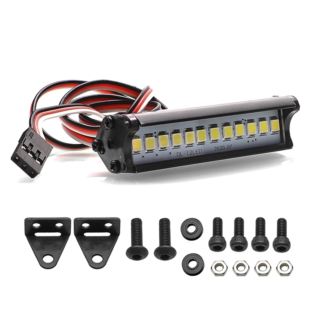 

CH3 Remote Control LED Light Bar for SCX10 TRX4 D90 90048 RC Crawler Car Truck Spotlight Lamp Universal