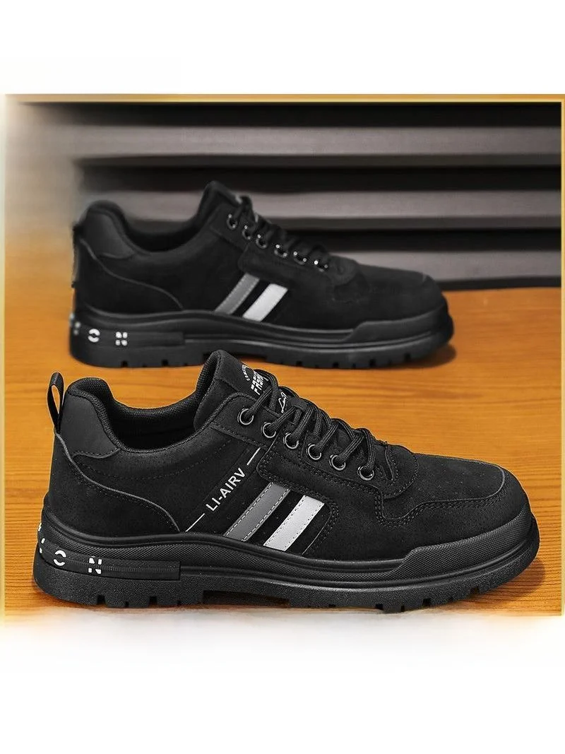 Men's Work Shoes Casual Sports Leisure Climbing Labor Protection Anti-slip Wear-resistant Summer New Style Cotton Lined Boots