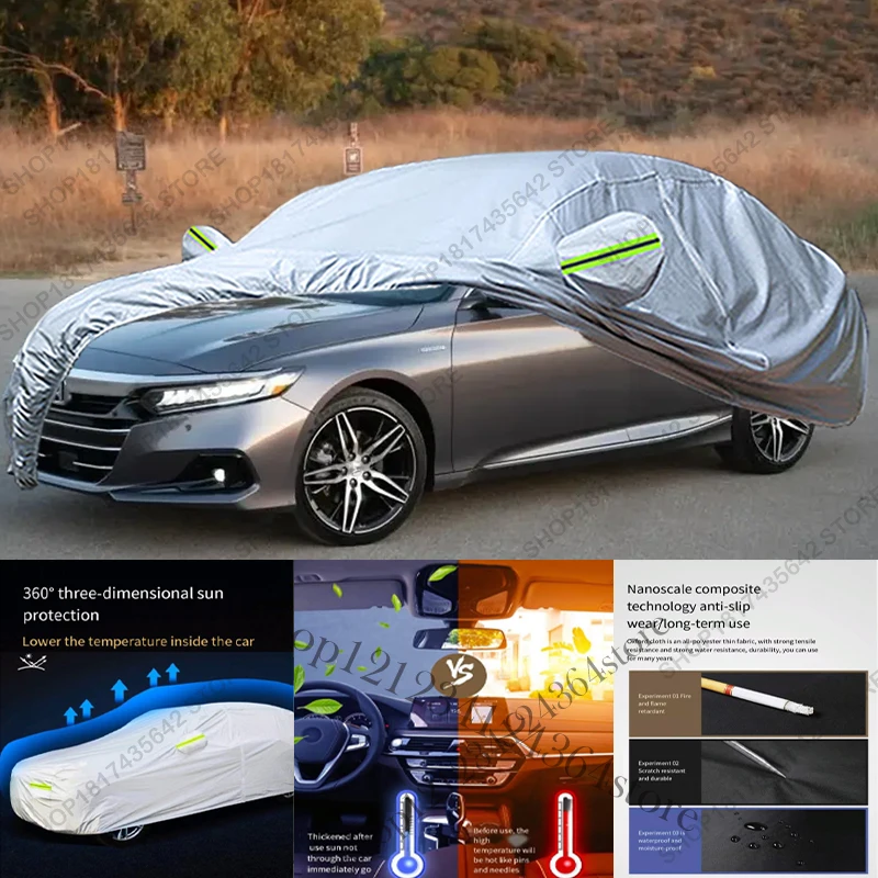 Full Car Cover Compatible with Honda Accord 2018-2022 All-Weather Sun Rain UV Dust Proof Rain Outdoor Indoor Protect