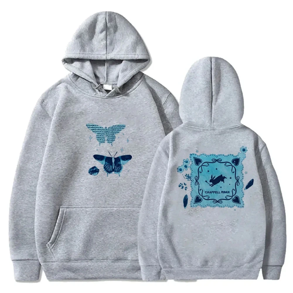 Chappell Roan Butterfly Hoodies Midwest Princess Tour Merch Pullovers Women Men Fashion Sweatshirts