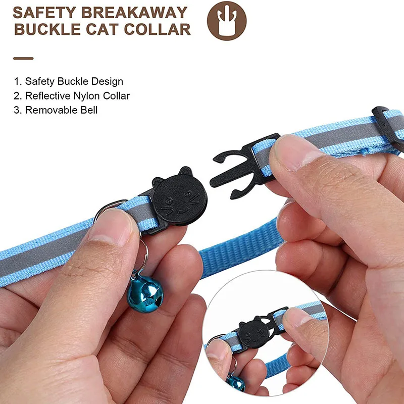 Collare per animali domestici Airtag collare regolabile in Nylon riflettente per cucciolo di gatto collare anti-smarrimento con supporto per AirTag Apple accessori per Airtag