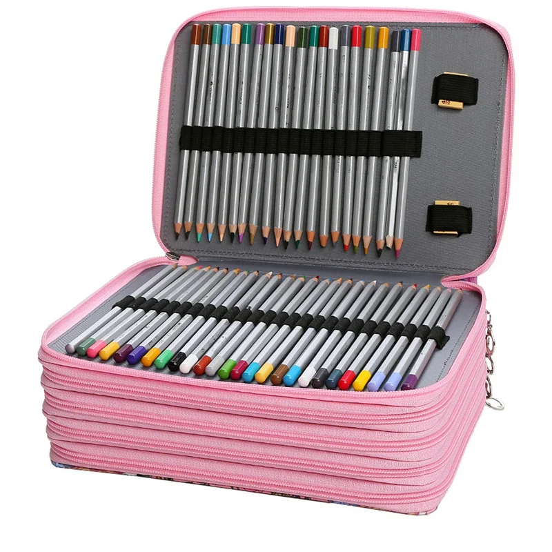 مناسبة لأقلام الألوان المائية، مجموعة حقائب أقلام رصاص مناسبة لمقلمة المدرسة