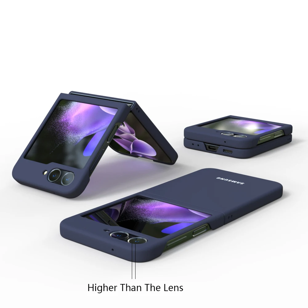 For Samsung Galaxy Z Flip5 5G Case Silky PC Cover Soft-Touch Back Protective Housing For ZFLIP5 Z FLIP 5 ZFLIP 5 phone case