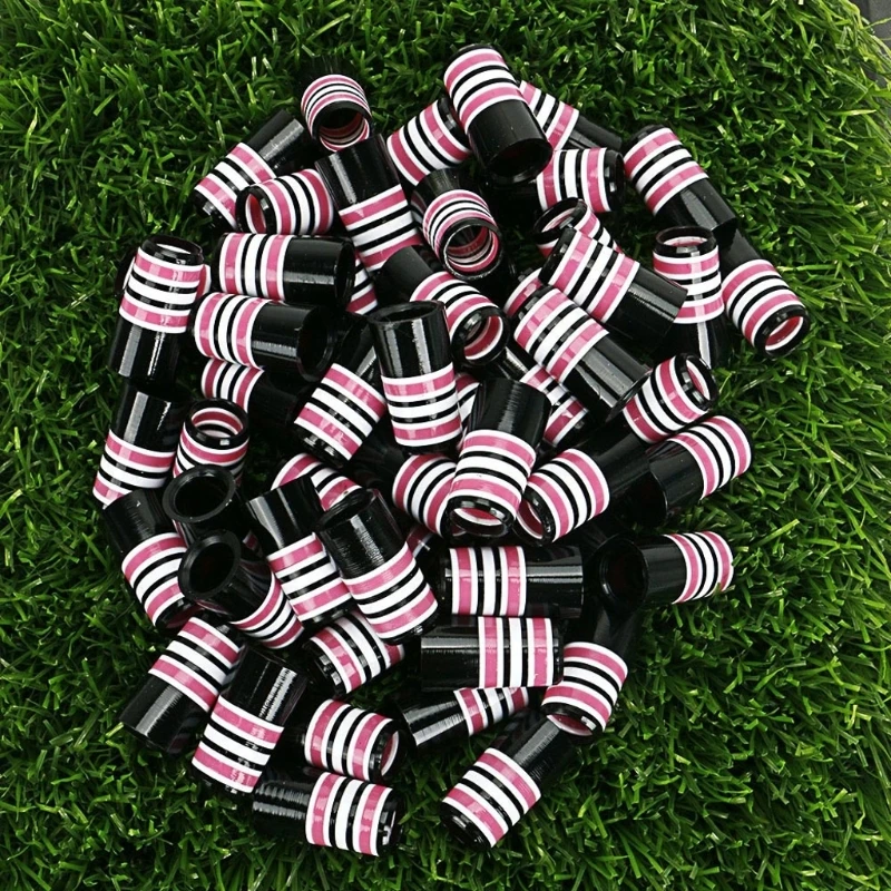 10Pcs Golfs Tapered Ferrules Striped Golfs Iron Ferrules for Most Iron Shaft