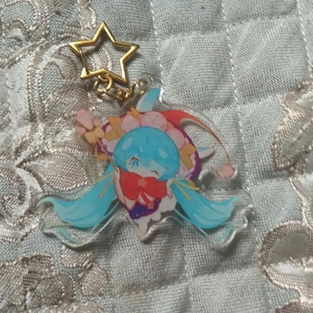 

Acrylic Pendant Project Diva Anime Peripheral Q Version Le Li Series Originality Schoolbag Pendant