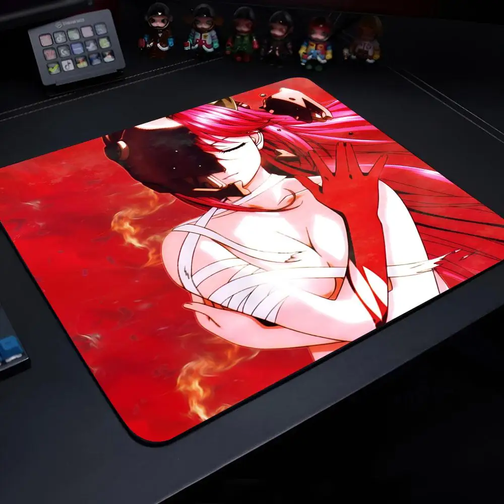 E-Elfen L-Lied MINISO Mouse Pad Anime Game Mouse Pad High Quality Small Desk Pad Rubber Laptop Desk Pad