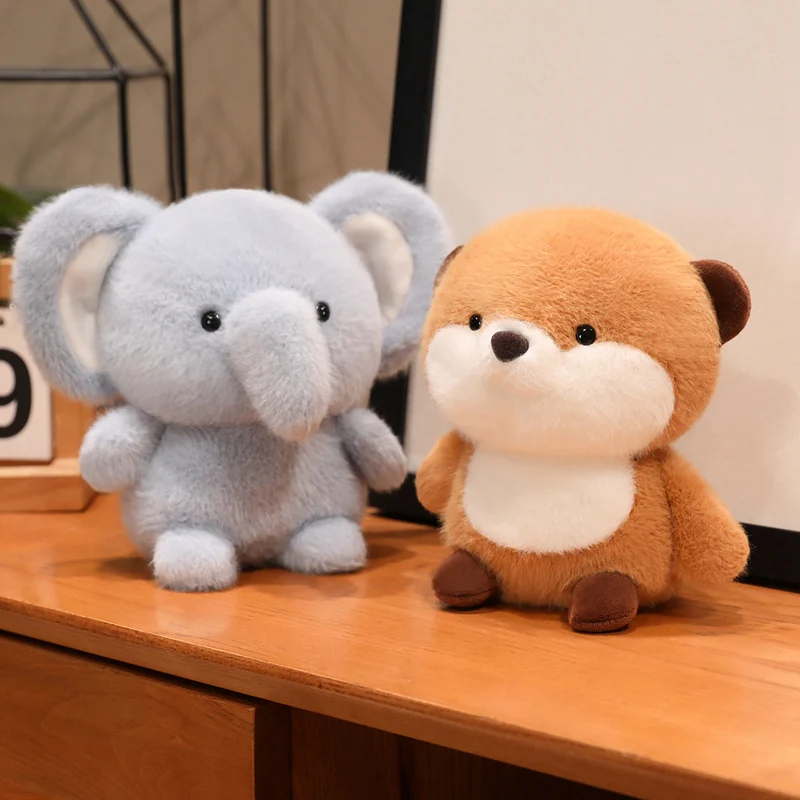 ตุ๊กตาสัตว์น่ารัก ของเล่นตั้งโต๊ะ หมู กระต่าย แกะ หมี ไก่ นาก หมอนอิง ของตกแต่งรถยนต์ ของขวัญนุ่มนิ่มสำหรับเด็ก