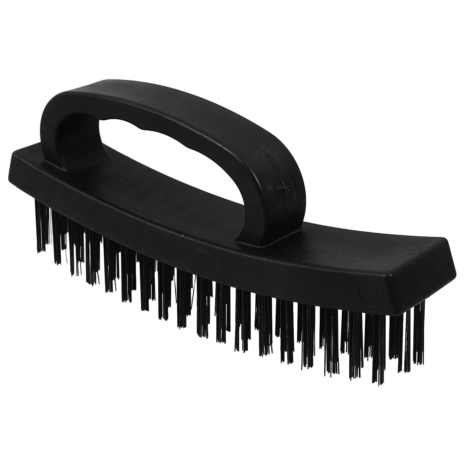 Small Steel Wire Cleaning Brush Heavy Duty Rust Removal Wire Brush for Metal Paint Weld Slag Removal Comfortable Grip Portable