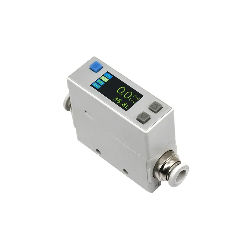 Thermal Gas Mass Flowmeter Compressed Air AFM07 Series Replacement SMC Flow Switch needleless valve