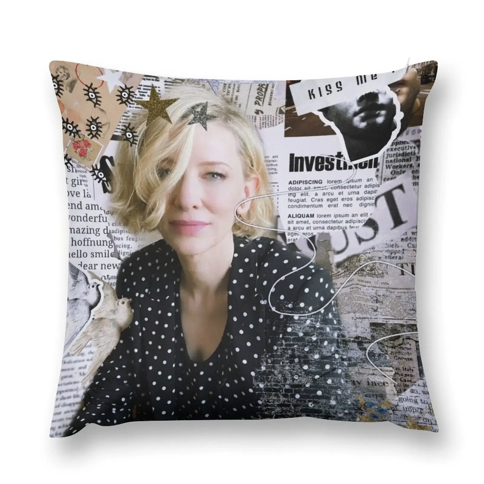 Cate Blanchett Throw Pillow Pillowcase Pillowcases Bed Cushions pillow