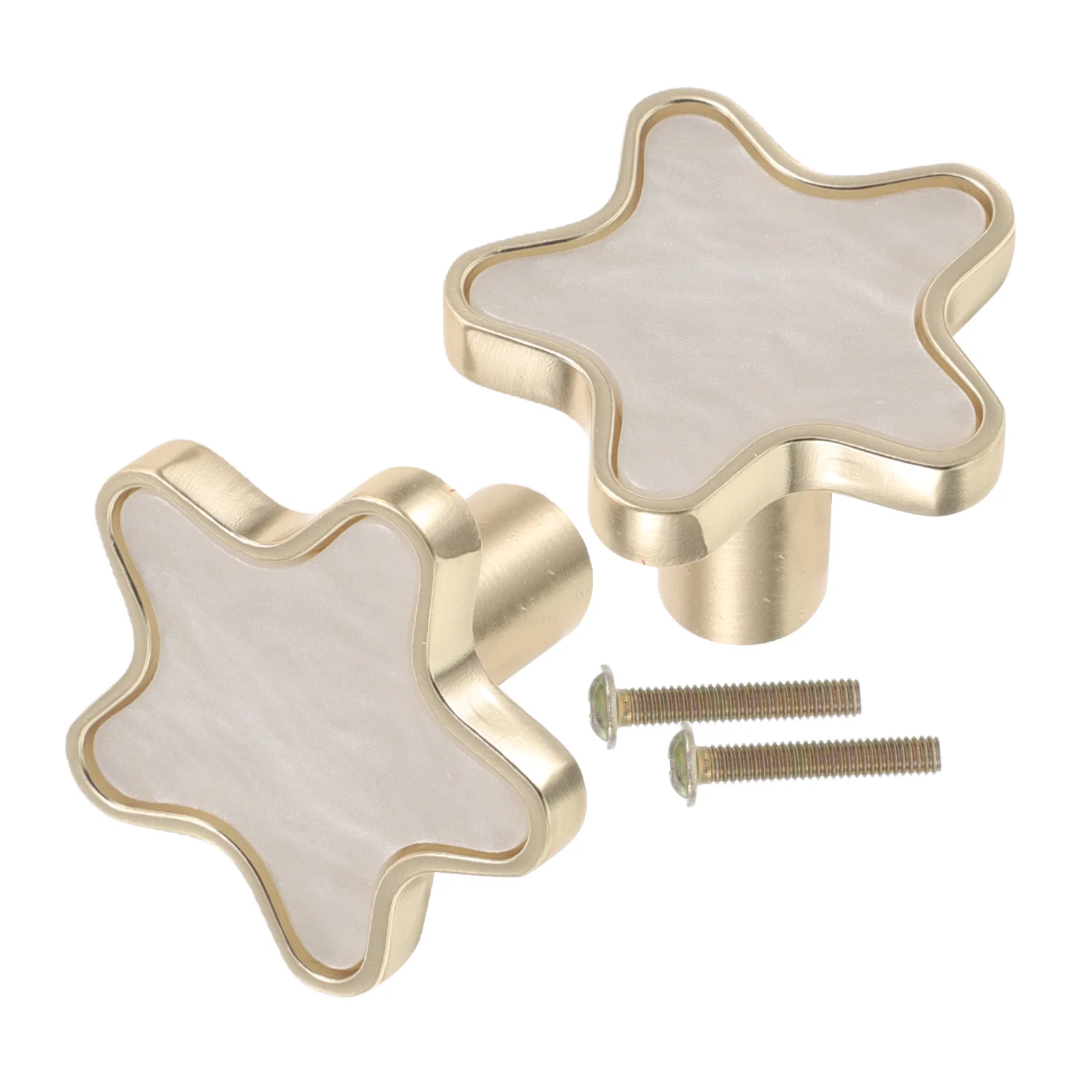 

2pcs Star Shaped Cabinet Handles Nordic Zinc Alloy Drawer Pulls For Kitchen Bathroom Wardrobe Furniture Hardware Replacement