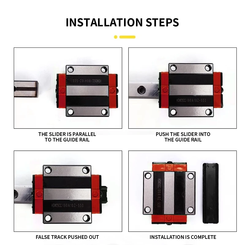 Imagem -04 - Trilhos de Guia Lineares e Sliders Sliders de Baixa Resistência Egr25-1650 1700 1750 1800 1850 2200 mm Pcs Pcs Egh25ca Egw25cc