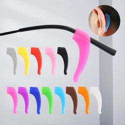 Candy Color Glasses Anti-slip Ear Hooks Silicone Eyeglasses Leg Ear Sleeve Stopper Bracket Fastener Accessories Eyewear Holder