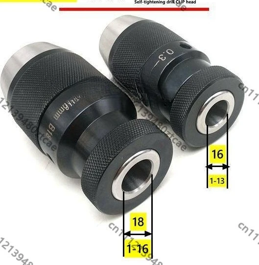 1-13-B16 / 1-16-B18 Taper Self-Locking Chuck, Heavy-Duty for Milling Machine & Drill Press
