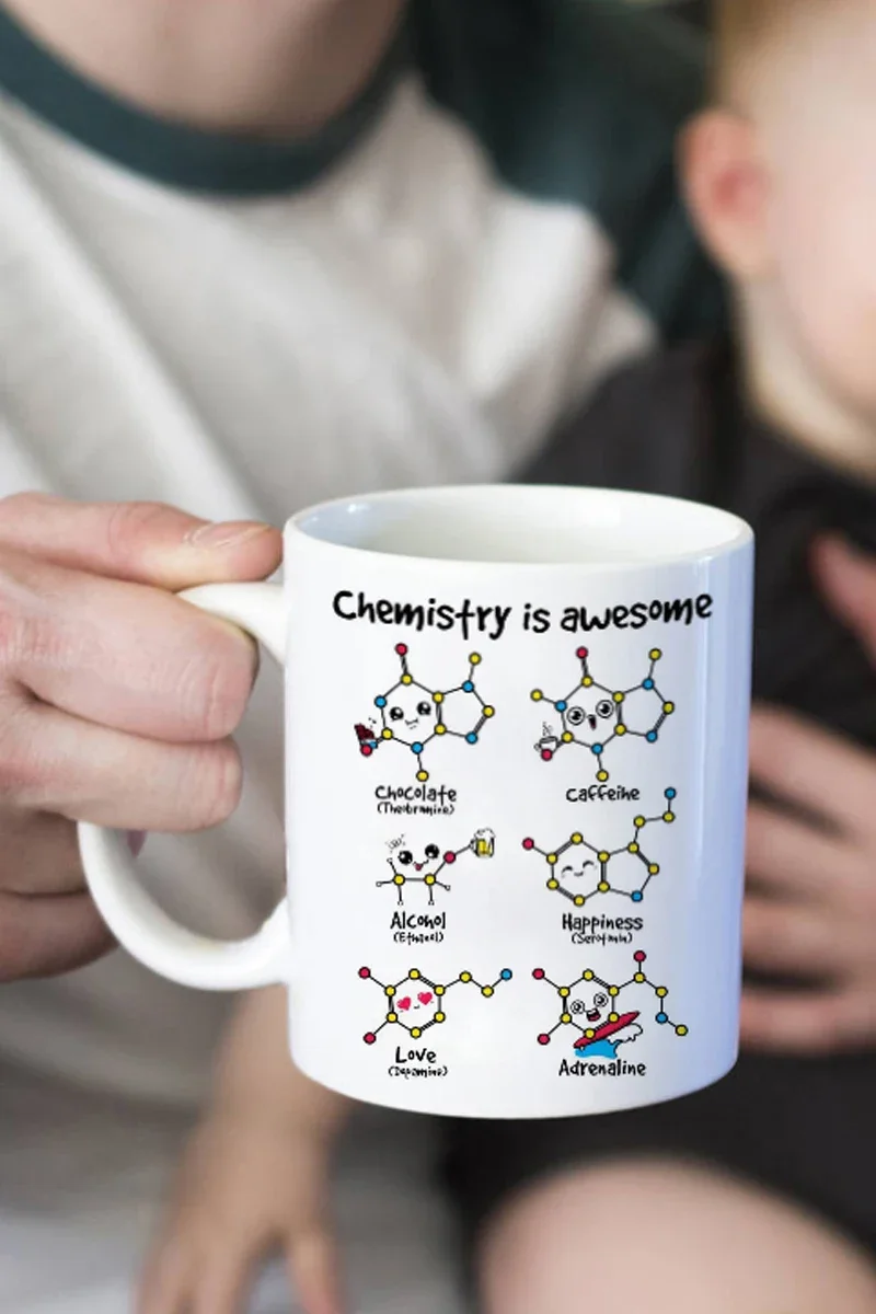Chemistry is Awesome Creative coffee  Mug 350ml Ceramic Tea Cup Research Institute Office Coffee Mug