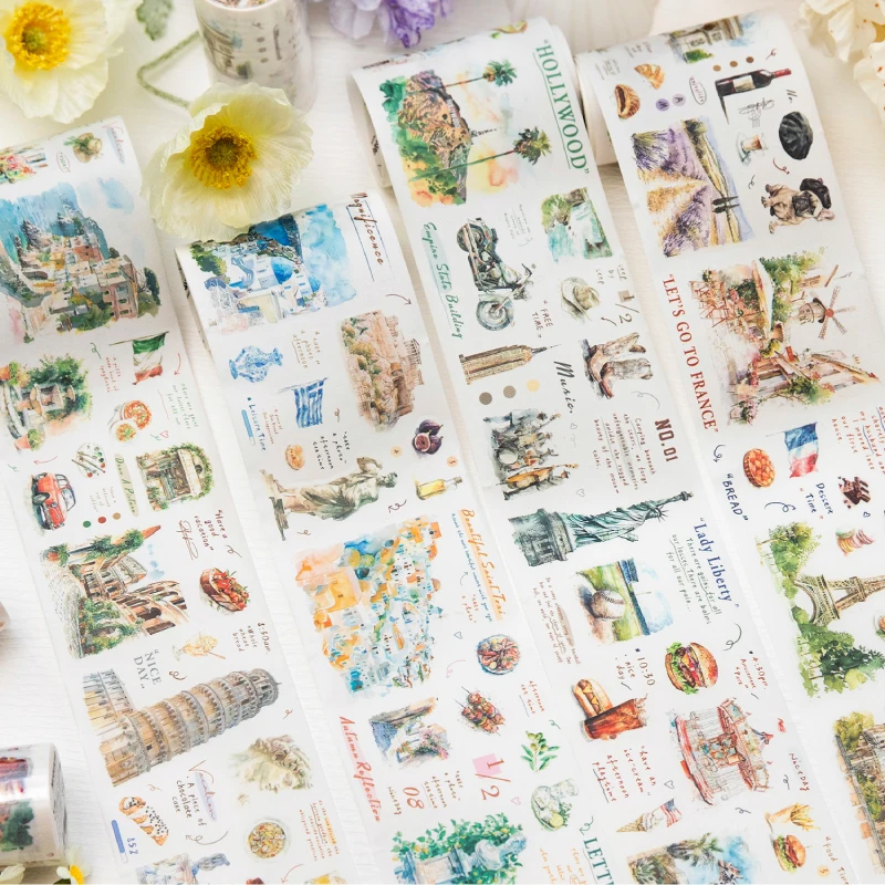 

8packs/LOT Romantic Travel Series decorative paper masking washi tape
