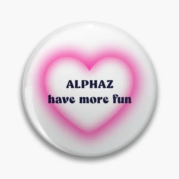 Alphaz Have More Fun  Soft Button Pin Jewelry Lapel Pin Cute Brooch Decor Hat Cartoon Women Gift Creative Badge Metal Fashion