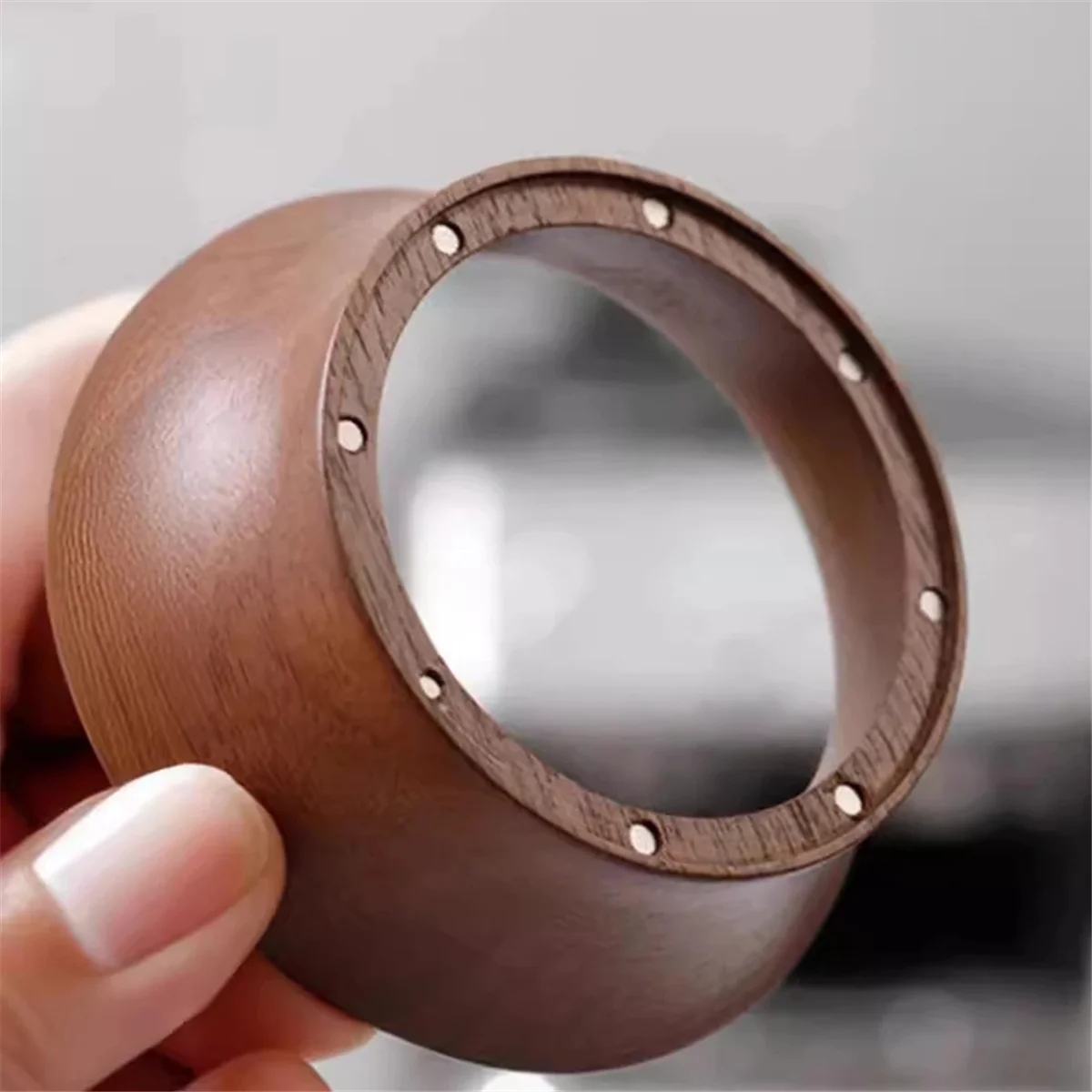 Кольцо для дозирования кофе, магнитная воронка 51 мм, орех для портафильтра E61, аксессуары для эспрессо