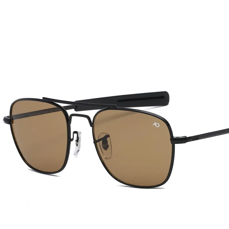 Fashion Aviation AO Sunglasses Men  luxury Brand Designer Sun Glasses For Male American Army Military Optical Glass Lens Oculos