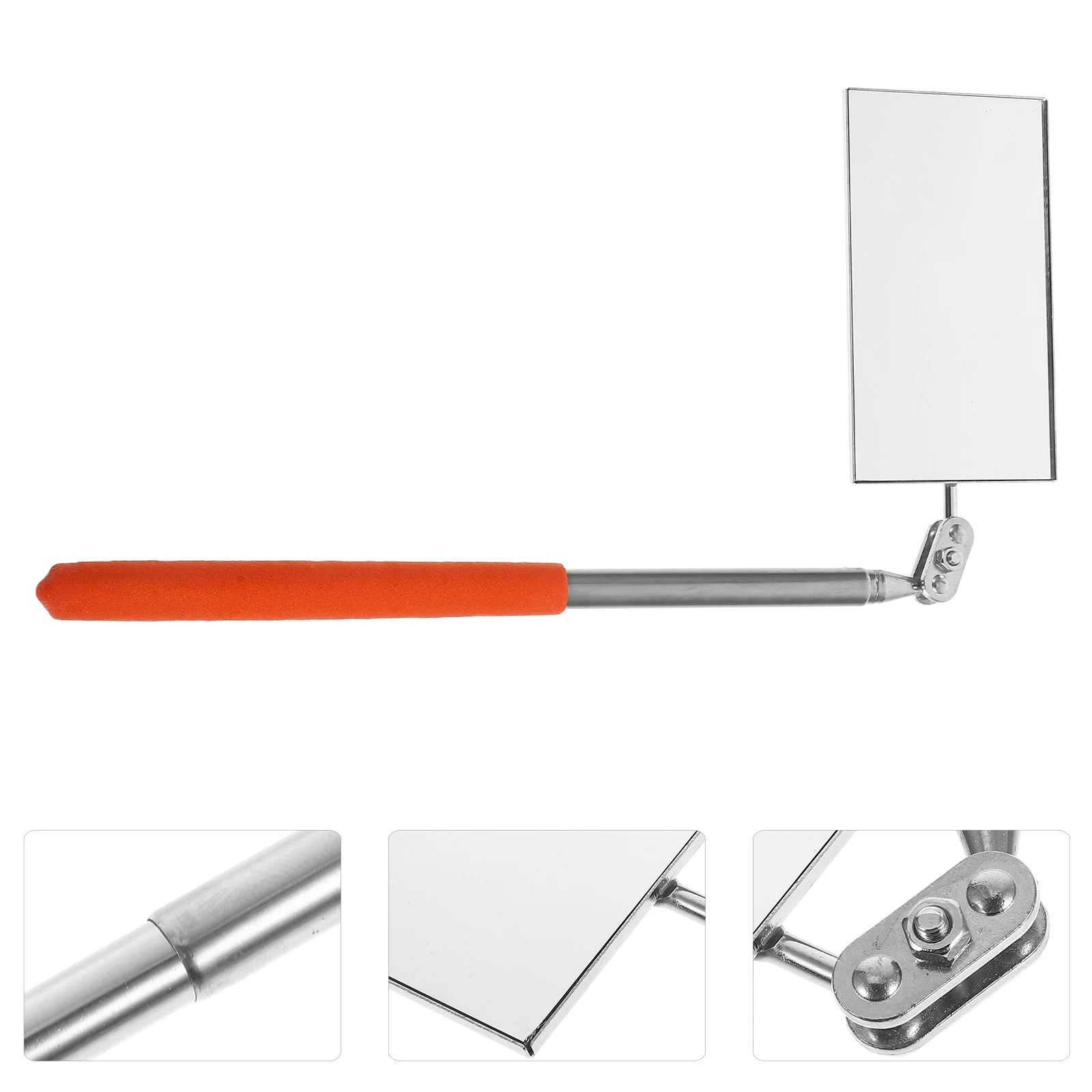 

Portable Car Underbody Inspection Mirror Telescopic Foldable Large Square Reflective Mechanic Safety Non Reversing Automotive