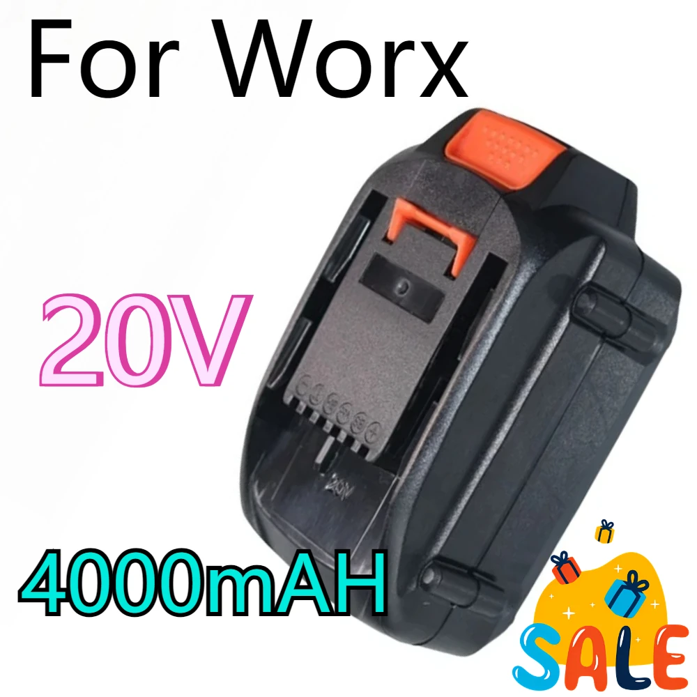 

for WORX Replacement Battery 20V 4000/6000/8000mAh Lithium-Ion Large-Capacity Battery Suitable for WORX Power Tool