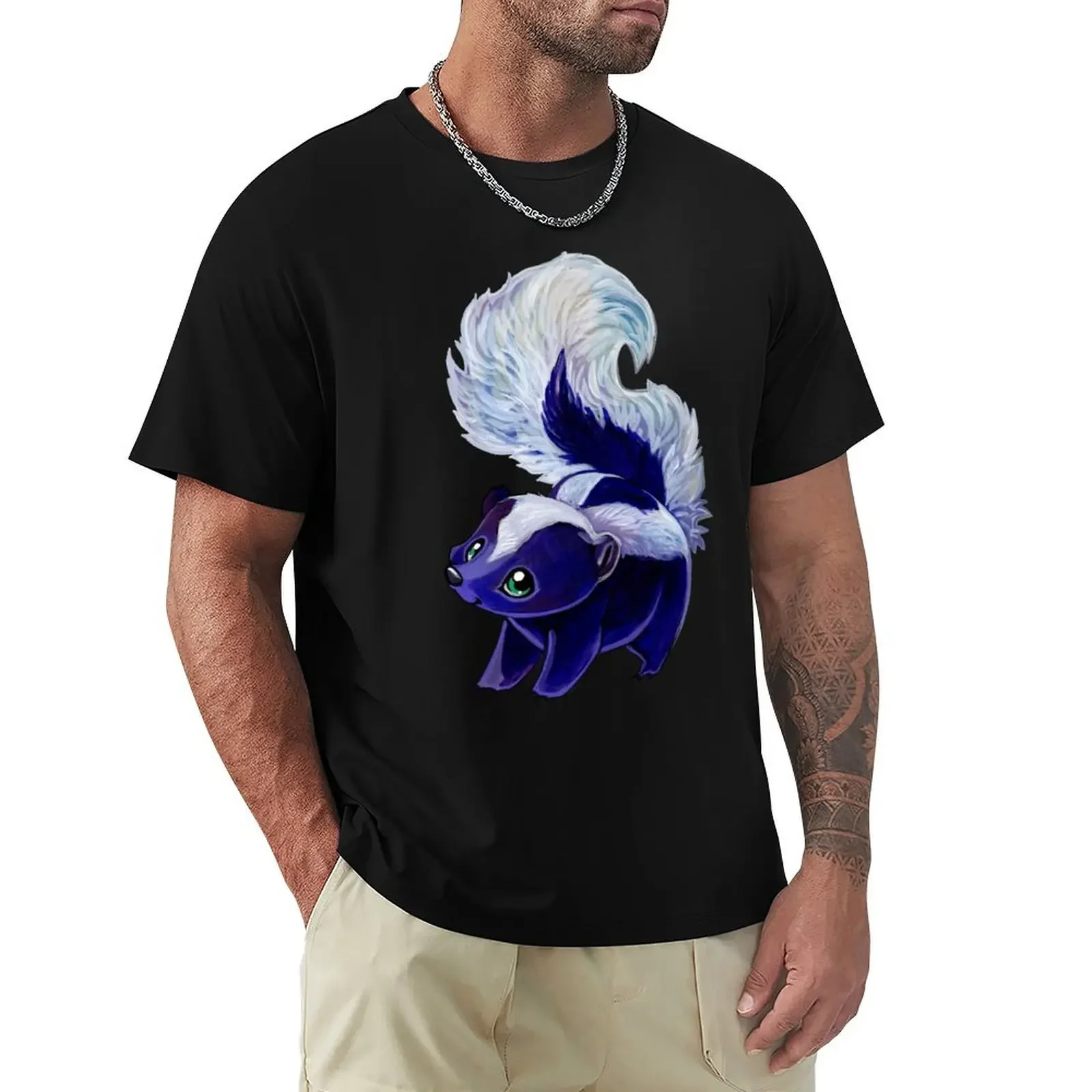 Purple skunk T-Shirt essential t shirt vintage graphic tee graphic tee shirt T-shirt men