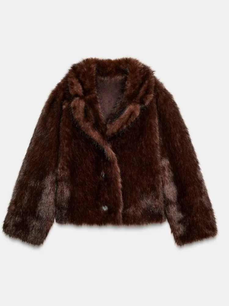 

Two-sided Wear Long Plush Coat Women With Thick Warm Cold Autumn Winter Faux Fur Coat High-quality Fluffy Dyed Fox Fur Jacket