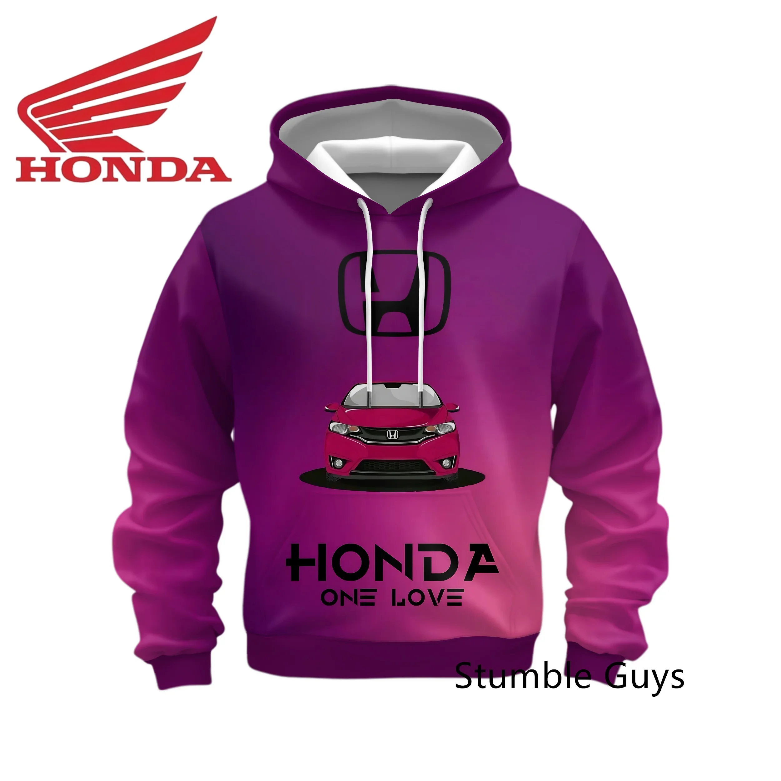 Outdoor Sports Spring Autumn Men's Honda Hoodie Long Sleeve Sweatshirt Racing Suit Motorcycle Casual Fashion