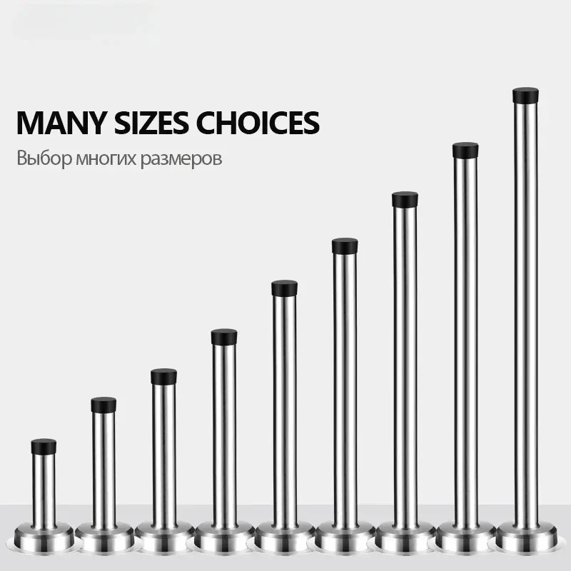 ZEXEF الفولاذ المقاوم للصدأ المطاط الباب سدادة توقف المضادة للتصادم الباب شفط سدادات الباب العلوي عازلة جدار واقية #2