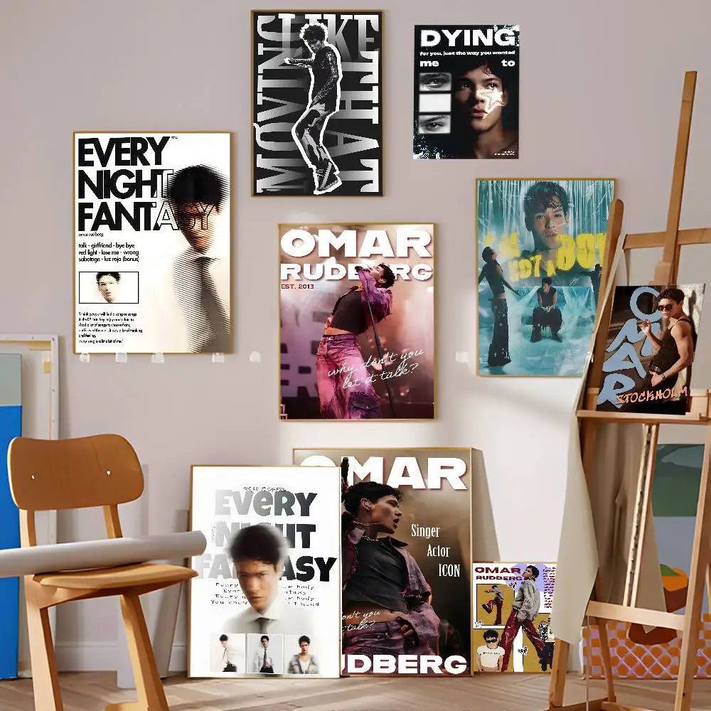 R-RAP-O-Omar-R-Rudberg Movie Sticky Posters Retro Kraft Paper Sticker DIY Room Bar Cafe Aesthetic Art Wall Painting