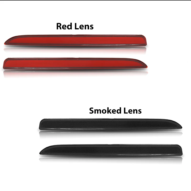 2 шт. автомобильные задние фонари, красные светодиодные отражатели бампера для Ford Explorer 2016-2017 года, функция заднего, тормоза и задних противотуманных фар