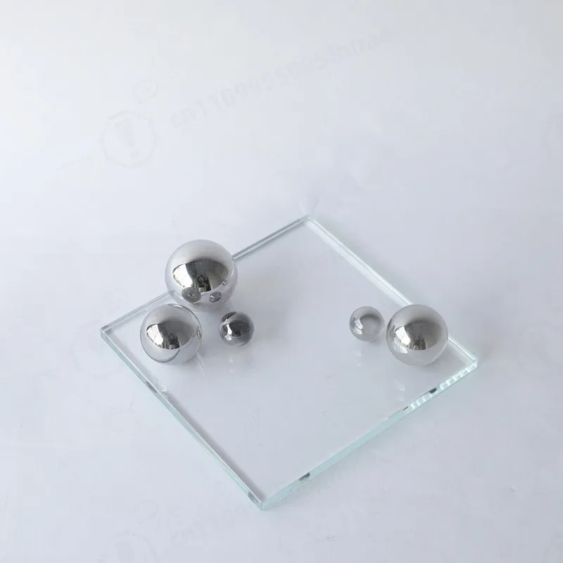シンプルで創造的なゴールドステンレススチールボールデスクトップオーナメントアクリルボックスデザインホームデスクソフトデコレーション