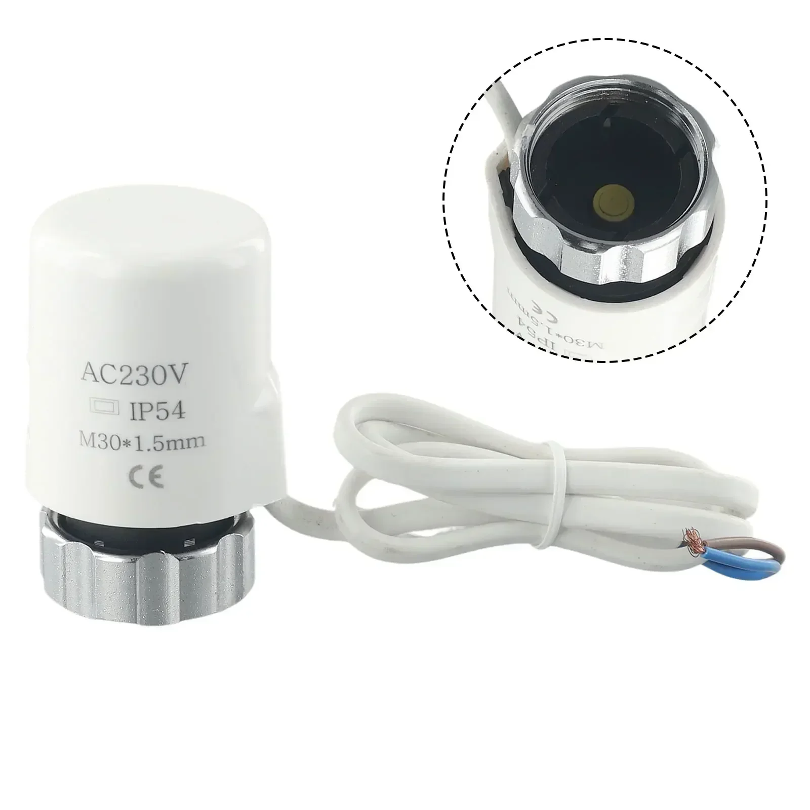 AC230V M30*1.5mm Electric Thermal Actuator For Floor Heating Radiator Valve Indoor Space Heater Heating Actuator Home