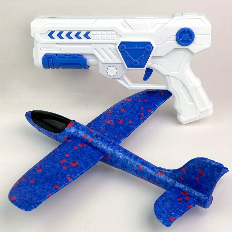Children's Foam Airplane Launcher Set, Safe & Flexible Outdoor Interactive Toy, for Family Affection Gift for Indoor Outdoor Use