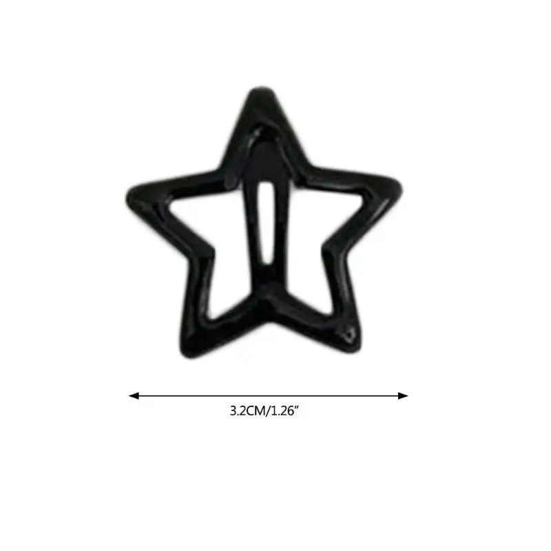 652F مشبك شعر بناتي ساخن على شكل نجمة معدنية، مشابك شعر، زينة شعر للمراهقين #6