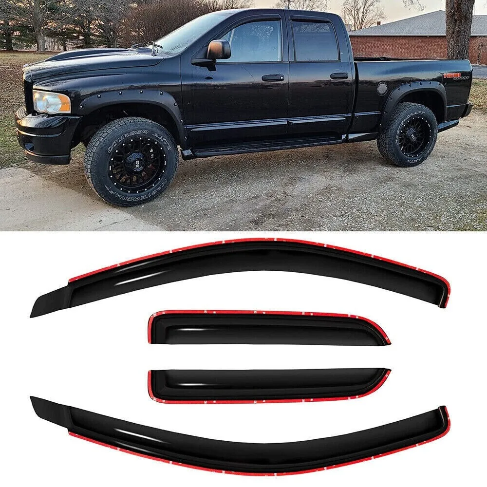 

Ветровики (дефлекторы окон) для Dodge Ram 1500 2500 3500 Quad Cab 2003-2009 годов выпуска