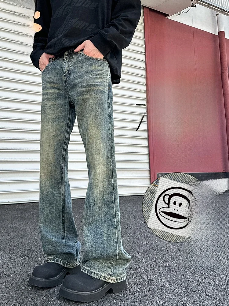 

PaulFrank Ретро Американские джинсы Мужские осенне-зимние свободные прямые брюки Fce Молодежные модные износостойкие брюки