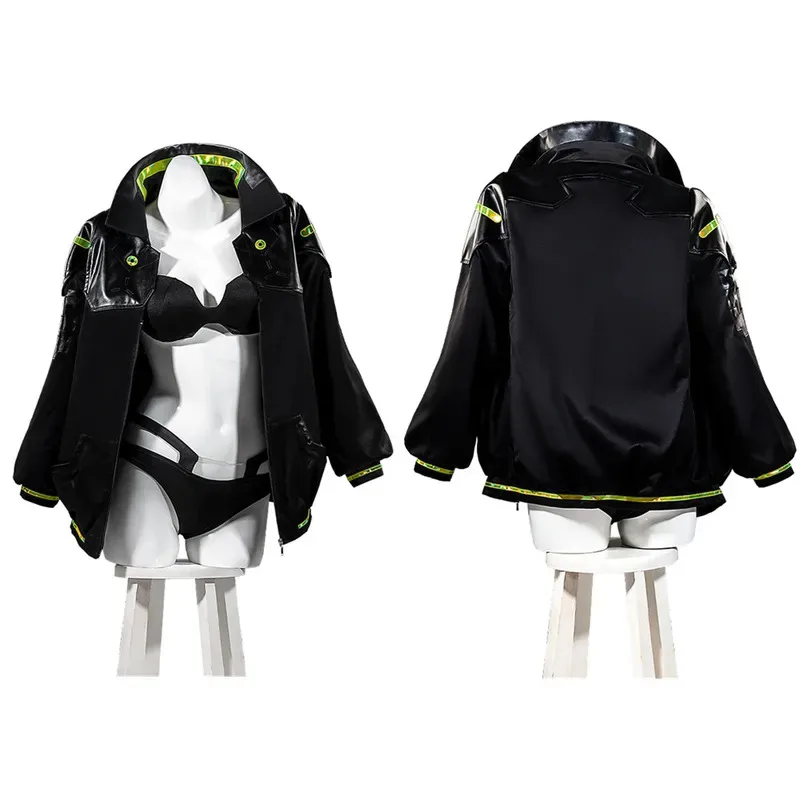 

Black Sexy Woman Rebecca Cosplay Costume Bra Panties Fancy Dress Halloween Christmas Outfit Custom Size ob;8