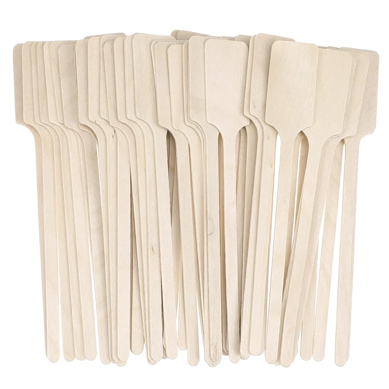 6.25-Inch Wood Kayak Paddle Shape Sticks, Wood Stirrer for Honey, Coffee