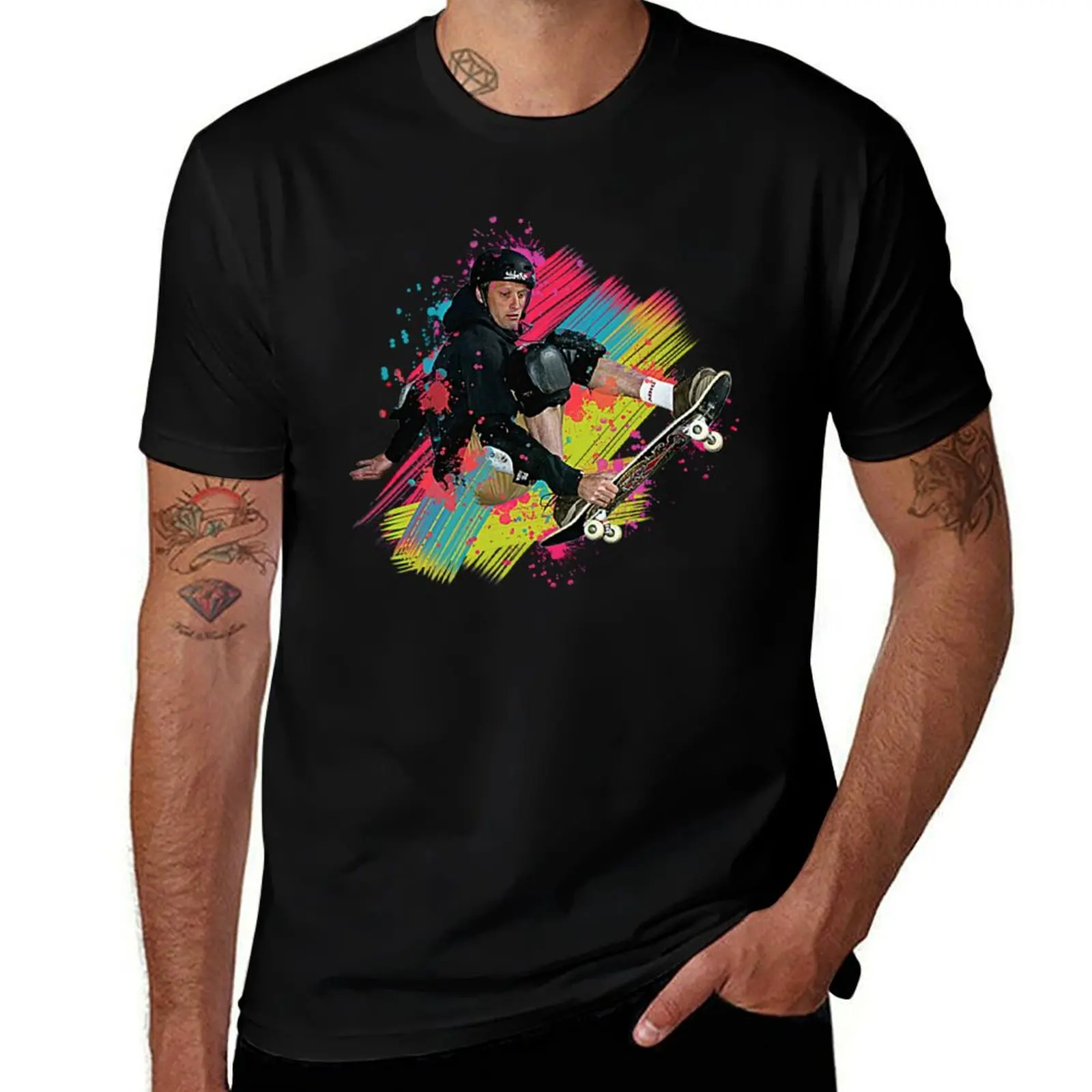 

Tony Hawk skateboard T-Shirt shirts graphic tee vintage t shirts boys animal print oversized t shirt men