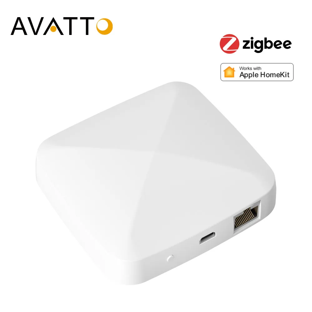 AVATTO ZigBee Smart Gateway Hub,Tuya App Remote Control Works With Apple HomeKit Voice Control Alexa Google Home Siri